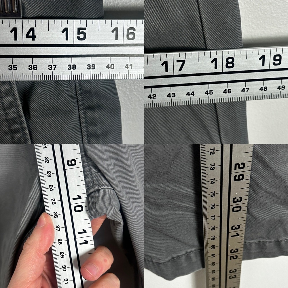 Grown & Sewn The Independent Slim Fit Grey Pants Mens Size 31 USA Button Fly - Picture 10 of 13